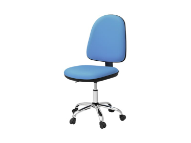Стул медицинский газлифт Артинокс AR-Z51 (голубой, каркас хромированный металл)
