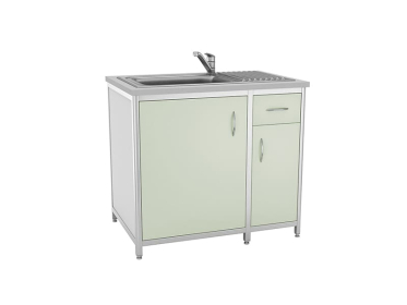 Стол лабораторный с мойкой МК-Л-03 Лавкор (зеленый чайный)