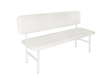 Банкетка со спинкой Техсервис М117-06, белая