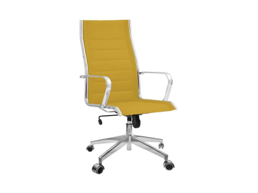 Кресло офисное Ray mono, горчичный/полиалюминий (с подлокотниками)