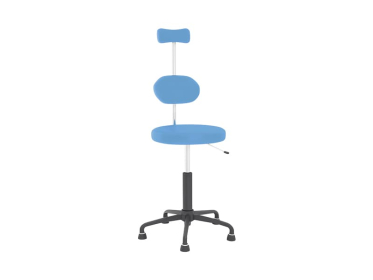 Стул для рентгенкабинета газлифт Артинокс AR-Z64L (голубой, хромированный металл/пластик)