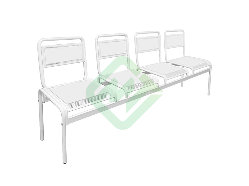 Секция стульев многоместная Техсервис М111-08 с мягкими накладками