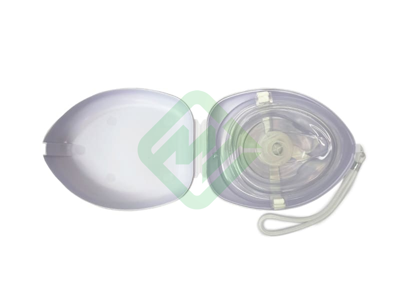 Маска для сердечно-легочной реанимации Медплант СЛР, складная одноразовая, без кислородного порта