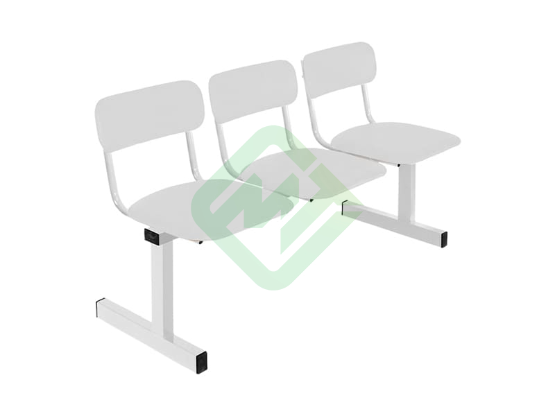 Секция стульев многоместная Техсервис М113-03 (3 места) с мягкой обивкой