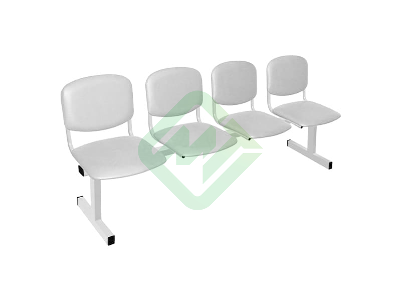 Секция стульев многоместная Техсервис М118 (4 места) с мягкой обивкой