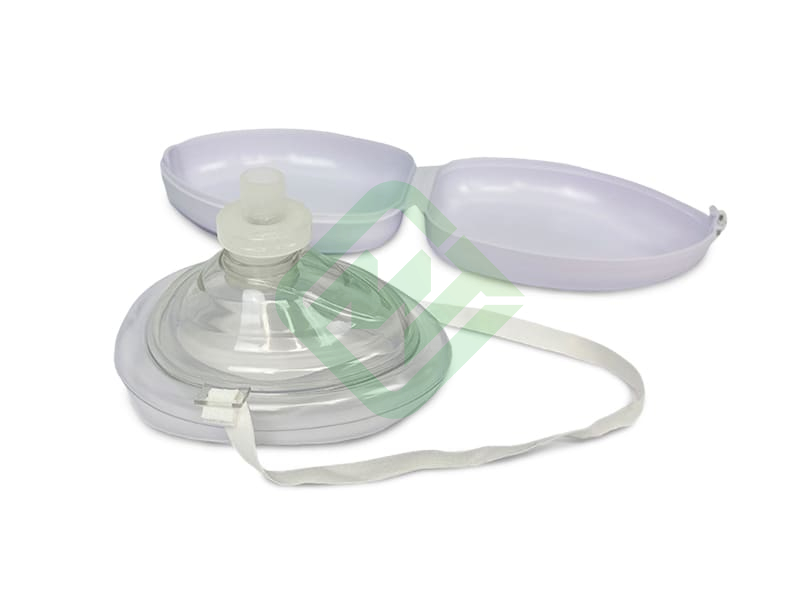 Маска для сердечно-легочной реанимации Медплант СЛР, складная одноразовая, без кислородного порта