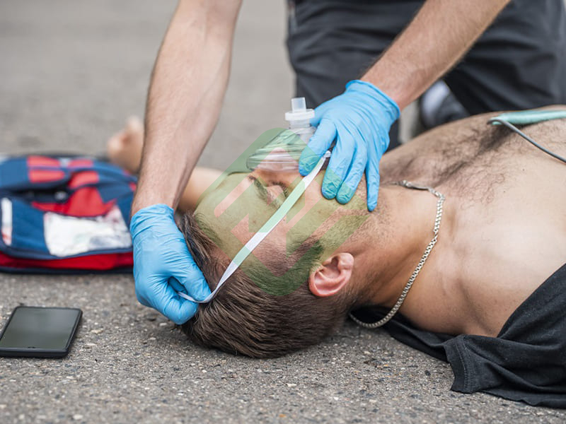 Маска для сердечно-легочной реанимации Медплант СЛР, складная одноразовая, без кислородного порта