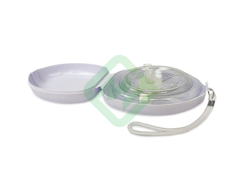 Маска для сердечно-легочной реанимации Медплант СЛР, складная одноразовая, без кислородного порта