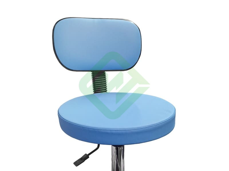 Стул медицинский газлифт Артинокс AR-Z64 (голубой, каркас хромированный металл)