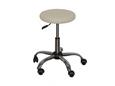 Табурет медицинский газлифт ДЗМО ТМ-1 (бежевый, каркас хром)