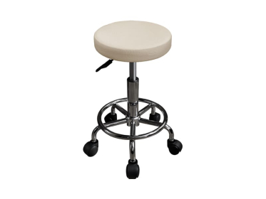 Табурет медицинский газлифт Техсервис М95-02 (слоновая кость, каркас хром)