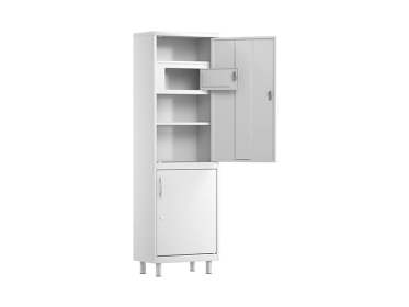 Шкаф медицинский металлический АСК ШММ.01.01 (модель 2), с трейзером