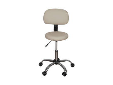 Стул медицинский газлифт ДЗМО СМ-1 (бежевый, каркас хром)
