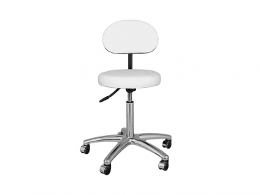 Стул стоматолога газлифт Белмедматериалы СВ-1П (белый, каркас хром)