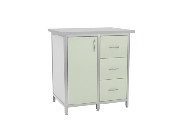 Стол-тумба лабораторный СТЛК-Л-05 Лавкор (зеленый чайный)