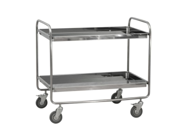 Тележка для перевозки пищи и сбора грязной посуды Ока-Медик ТПП-1 (нерж.)