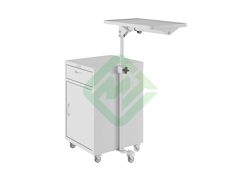 Тумба медицинская металлическая Промет МД ТП-9 (с поворотным столиком)