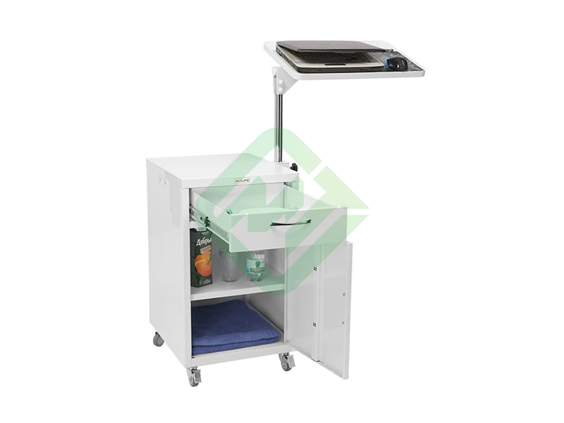 Тумба медицинская металлическая Промет МД ТП-9 (с поворотным столиком)