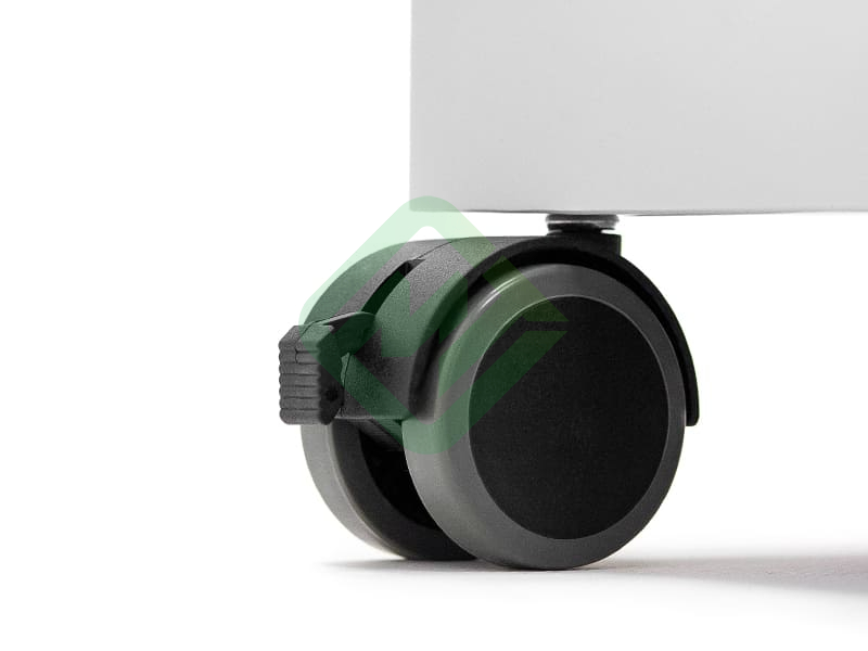 Тумба медицинская подкатная МЕТ TL-220 (с выдвижным столиком, фасад синий)